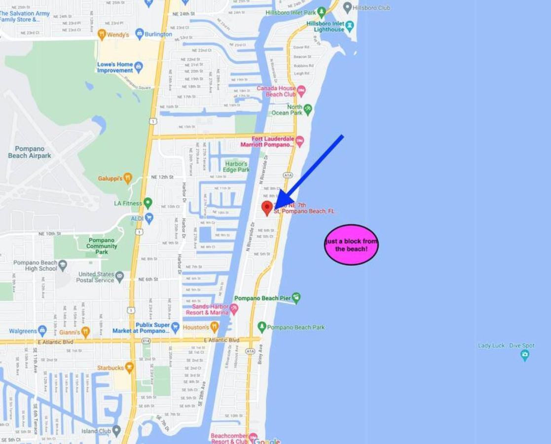 Waves Beach Town Cozy Studio Apartment Pompano Beach Buitenkant foto